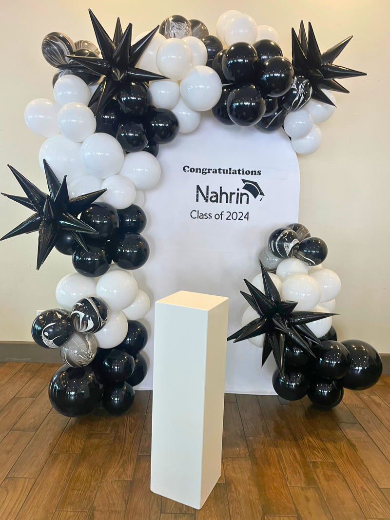 Arch Backdrop with Two Garlands