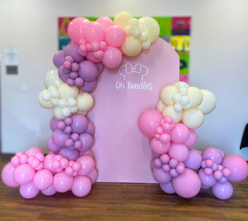 Arch Backdrop with Two Garlands