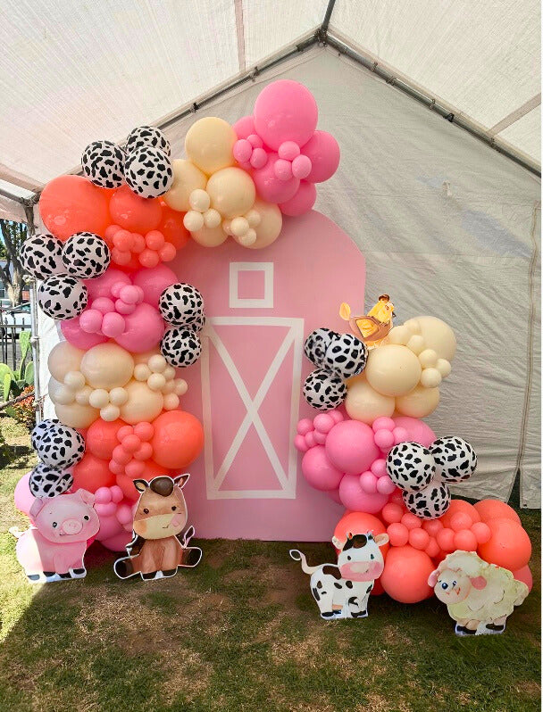 Arch Backdrop with Two Garlands