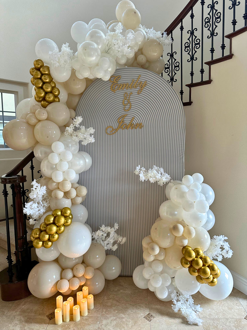 Arch Backdrop with Two Garlands