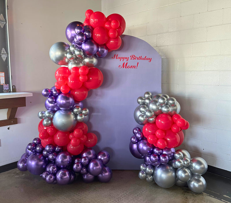 Arch Backdrop with Two Garlands