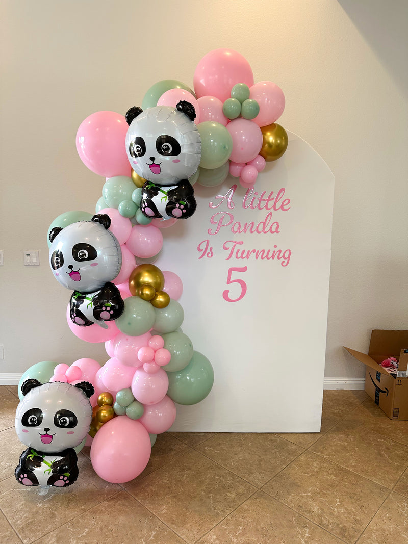 Organic Balloon Garland with Backdrop