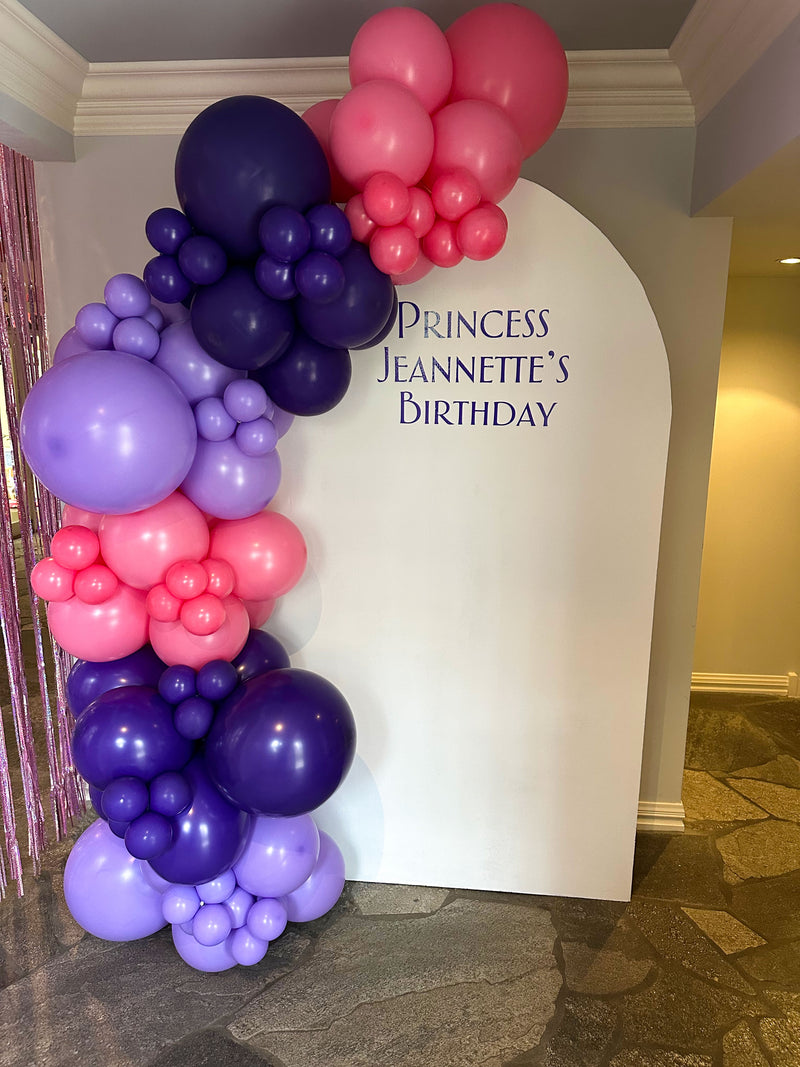 Organic Balloon Garland with Backdrop