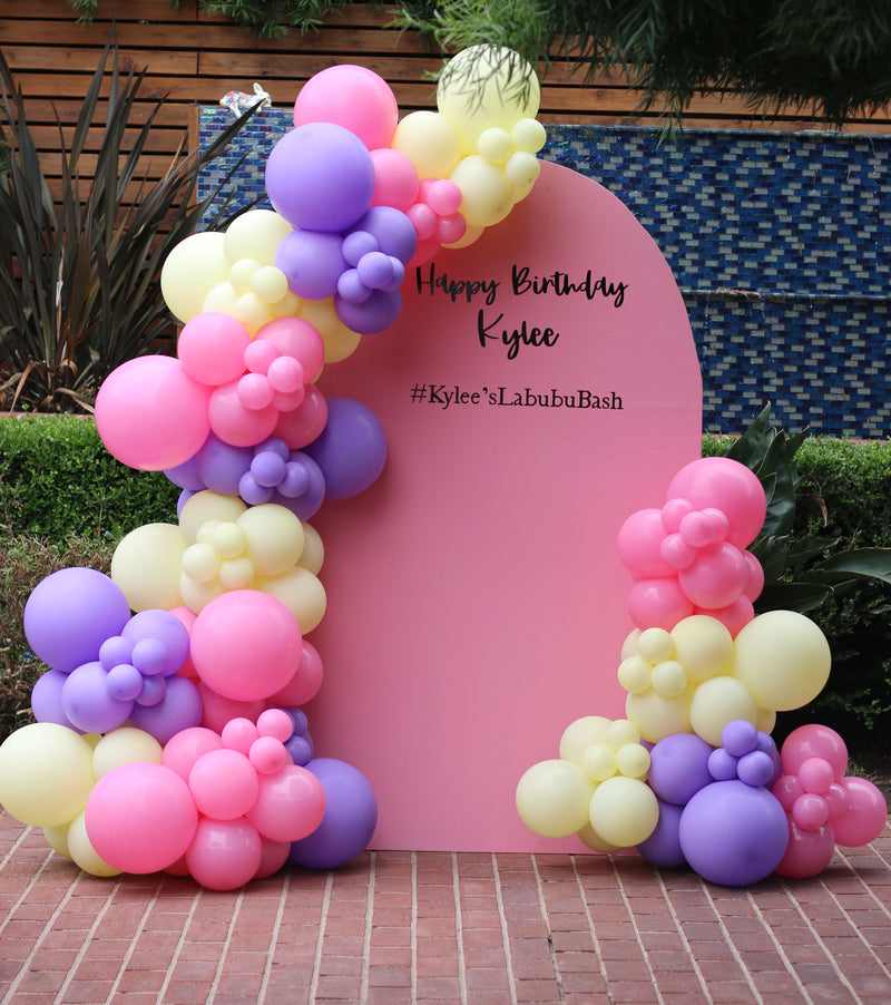 Organic Balloon Garland with Backdrop