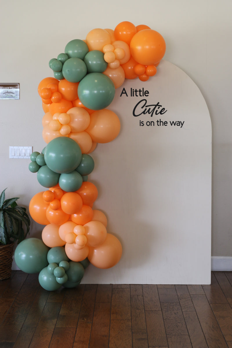 Organic Balloon Garland with Backdrop