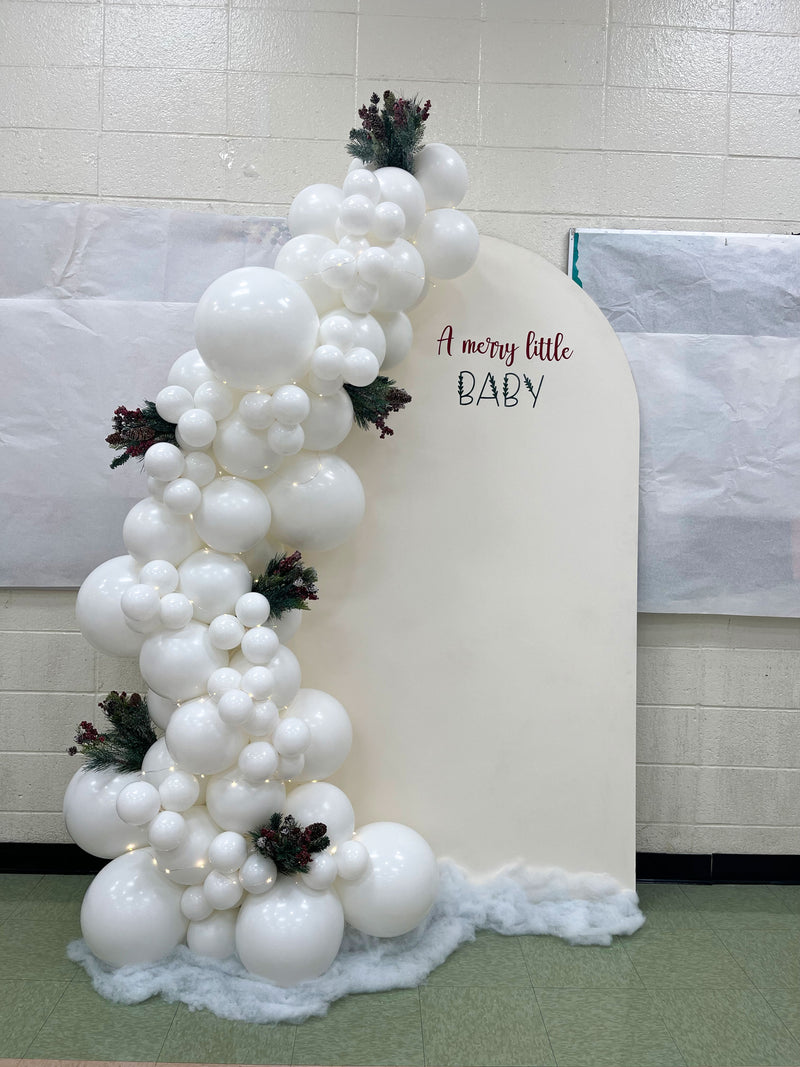 Organic Balloon Garland with Backdrop