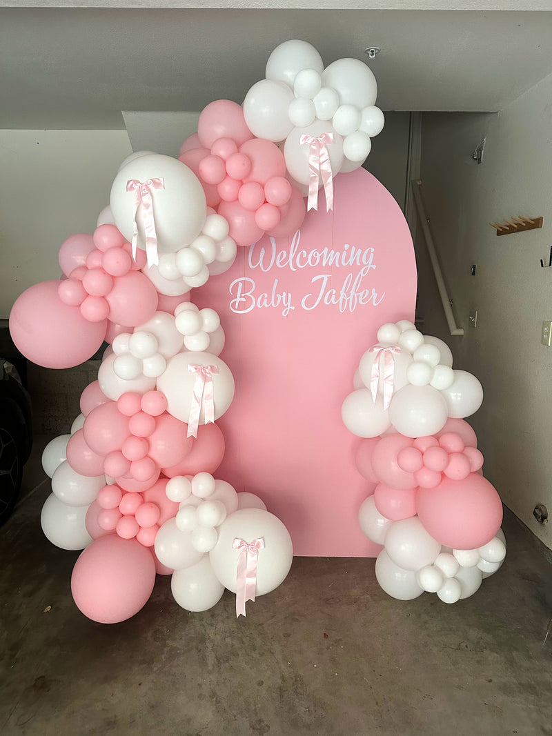 Organic Balloon Garland with Backdrop
