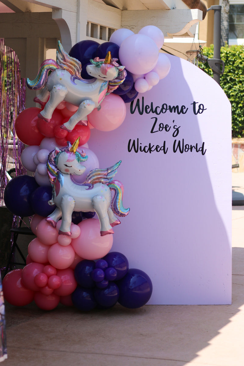 Organic Balloon Garland with Backdrop