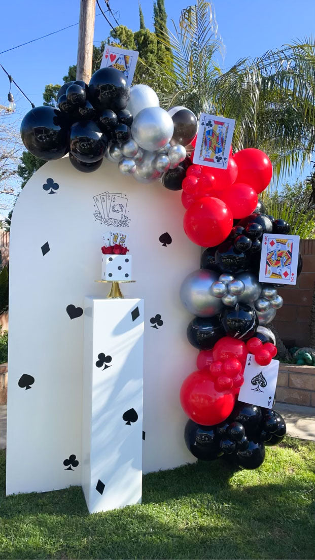 Organic Balloon Garland with Backdrop