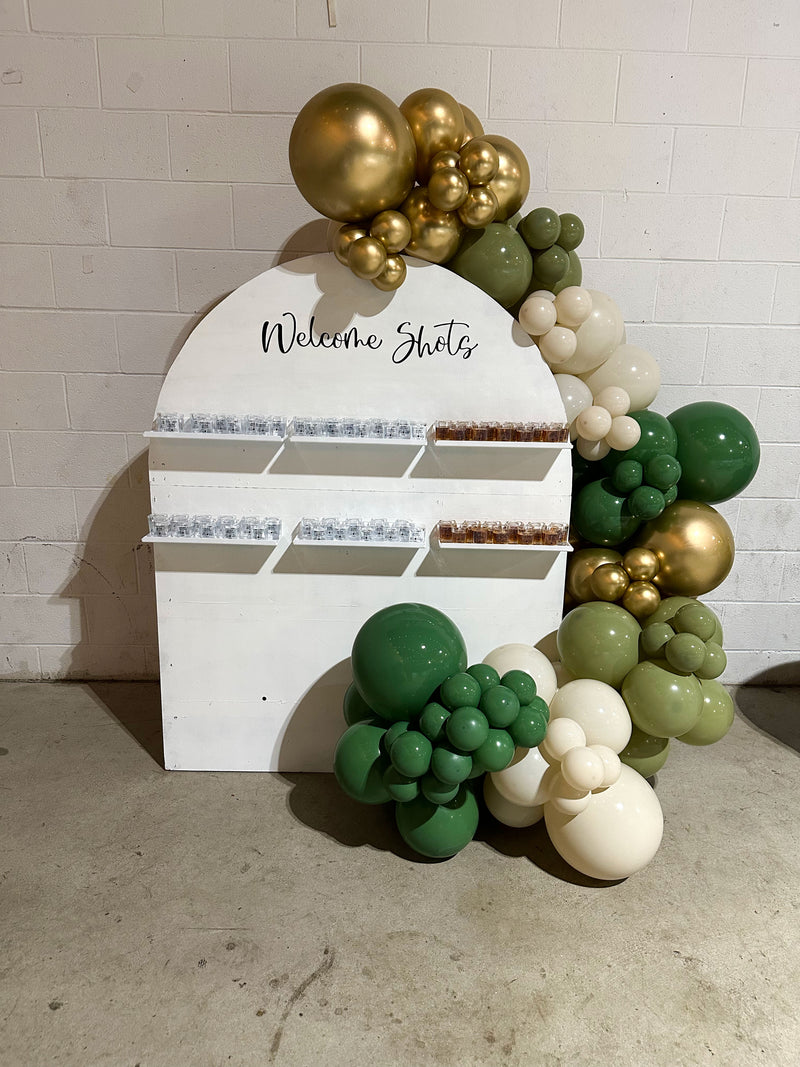 Organic Balloon Garland with Backdrop