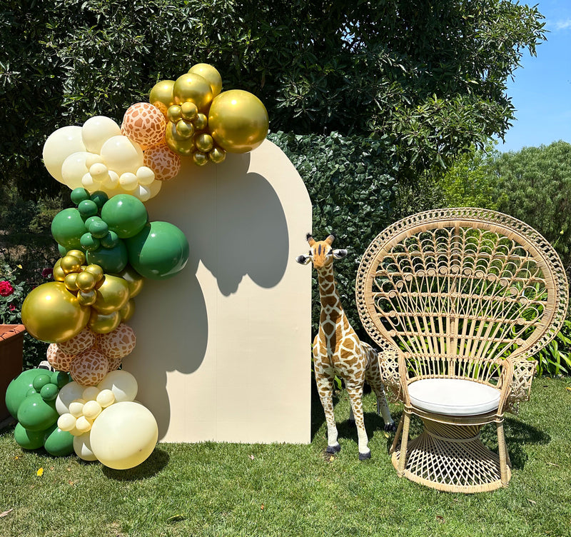 Organic Balloon Garland with Backdrop