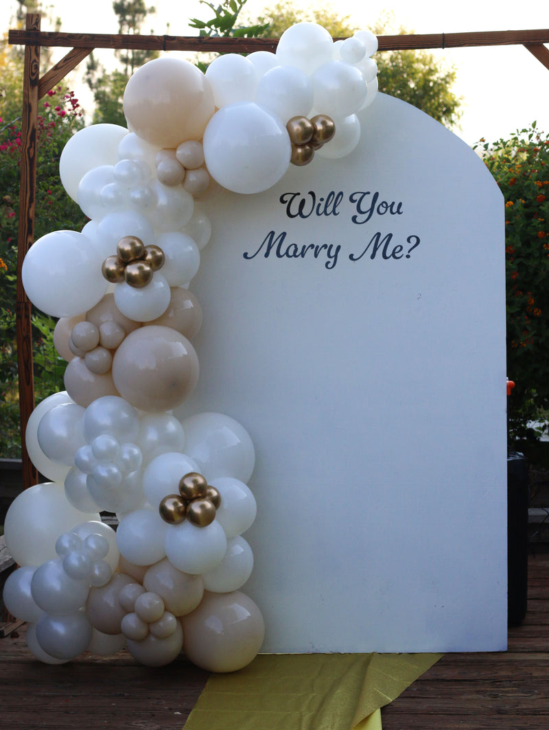 Organic Balloon Garland with Backdrop