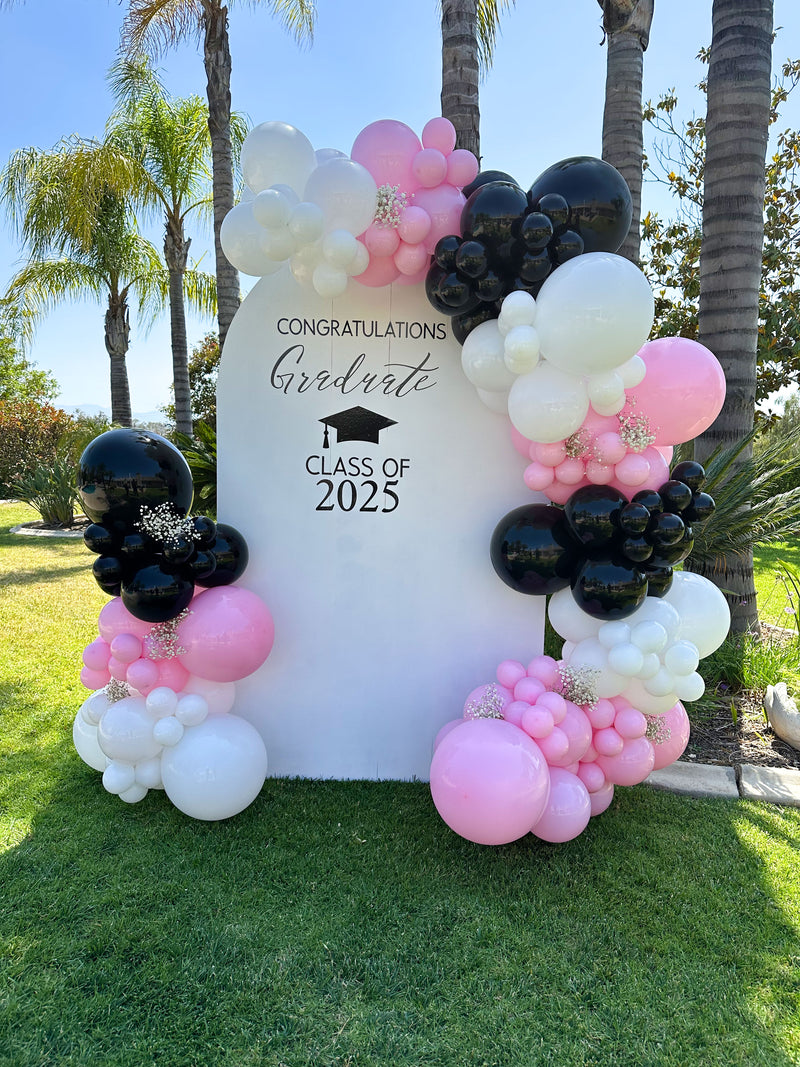 Organic Balloon Garland with Backdrop