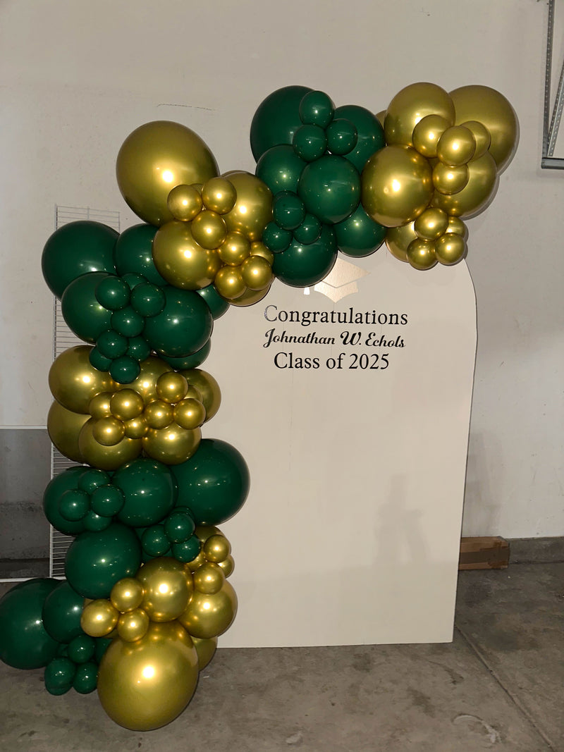 Organic Balloon Garland with Backdrop