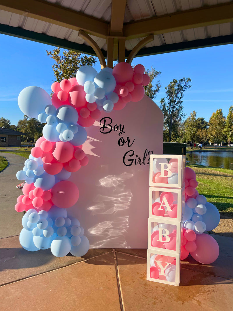 Arch Backdrop with Two Garlands