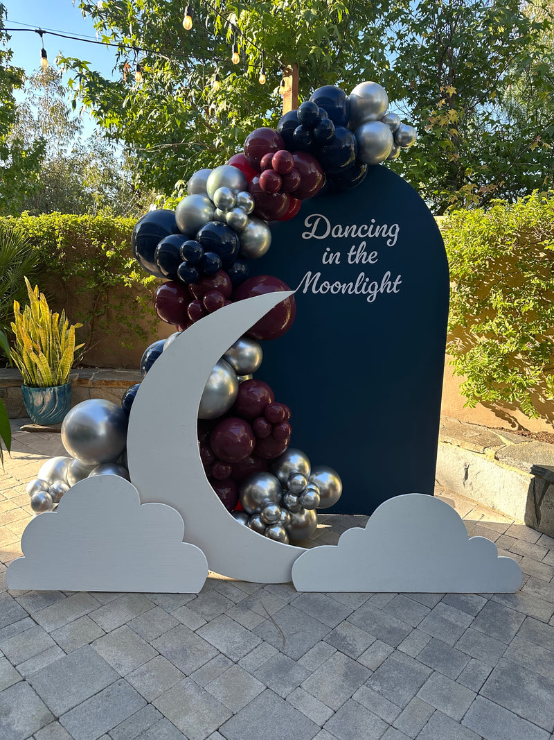 Organic Balloon Garland with Backdrop