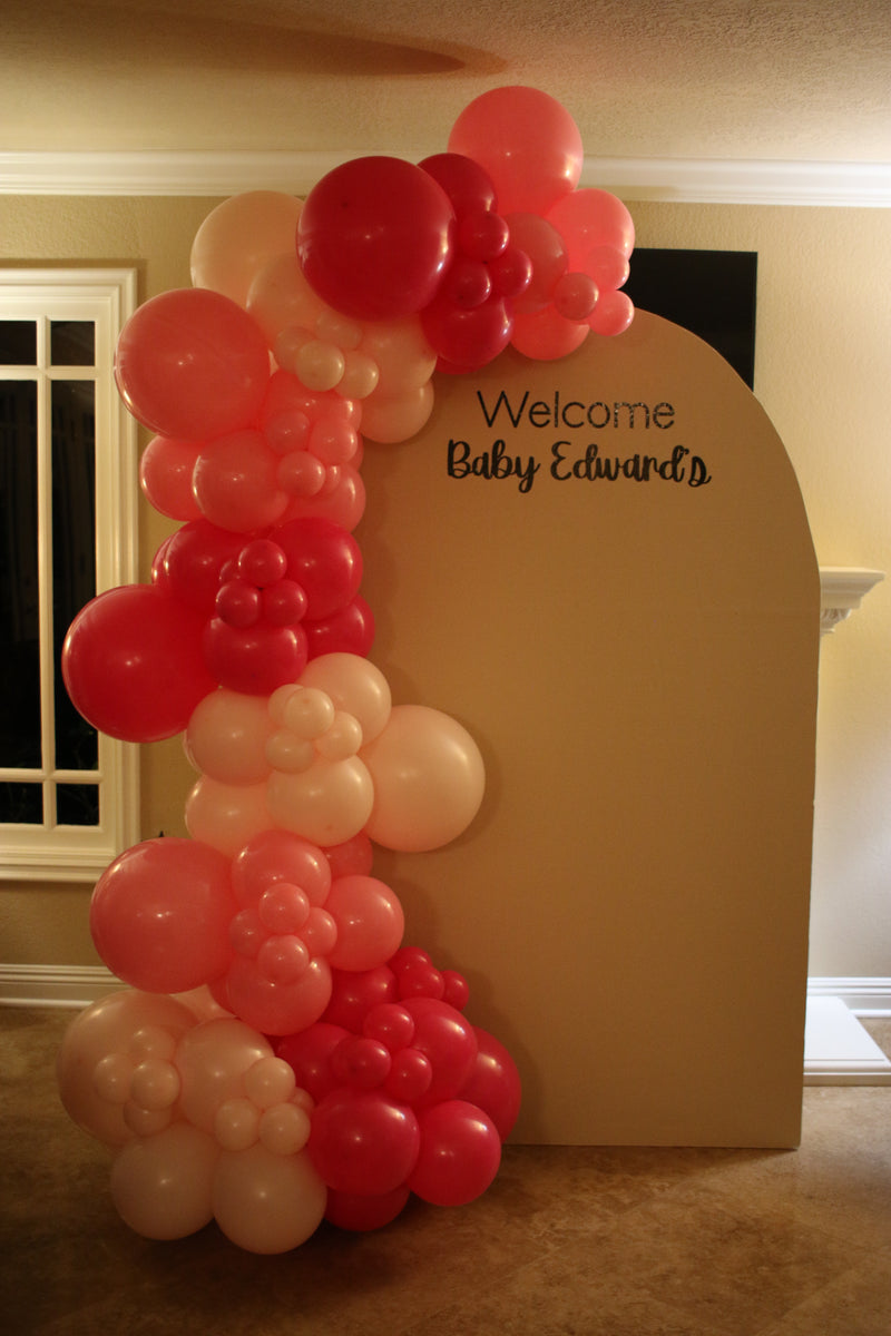 Organic Balloon Garland with Backdrop