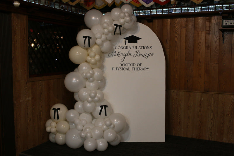 Organic Balloon Garland with Backdrop