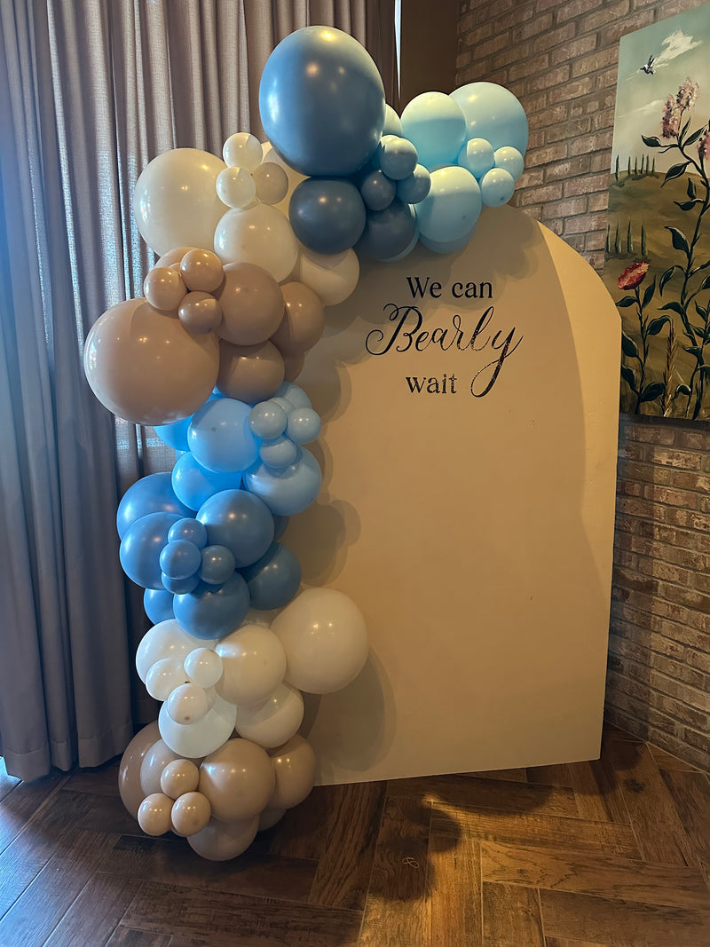 Organic Balloon Garland with Backdrop