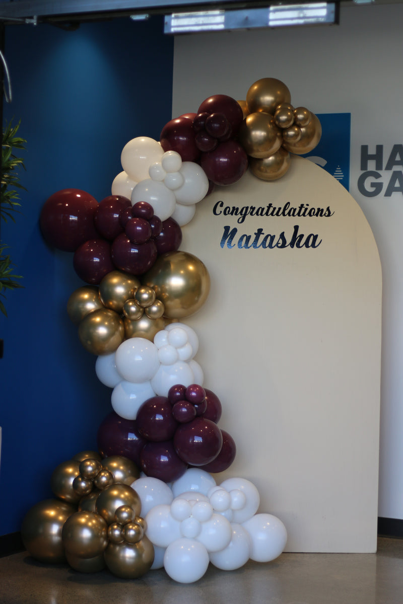 Organic Balloon Garland with Backdrop