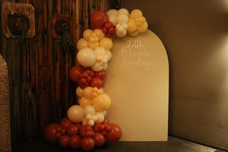 Organic Balloon Garland with Backdrop