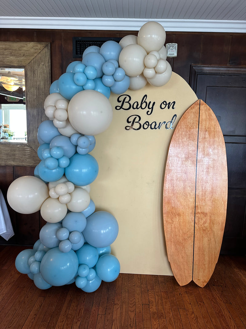 Organic Balloon Garland with Backdrop