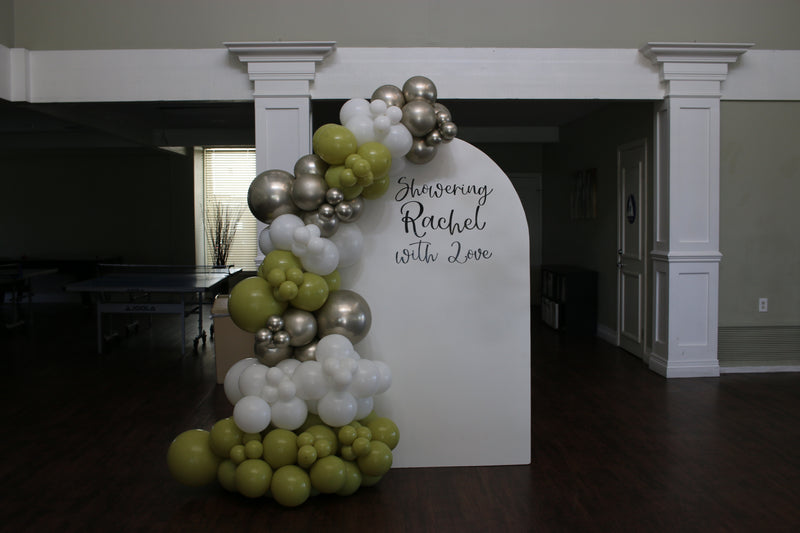 Organic Balloon Garland with Backdrop