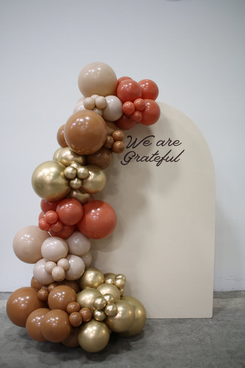 Organic Balloon Garland with Backdrop