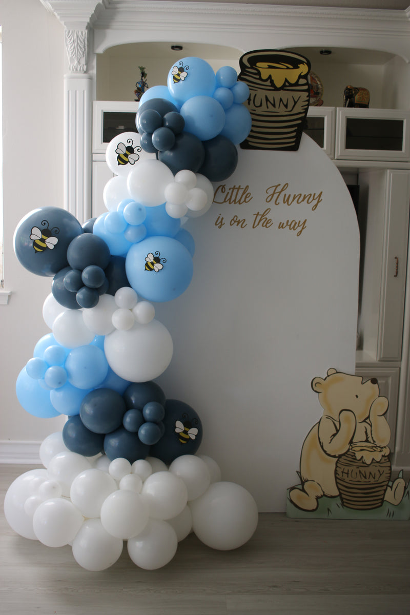Organic Balloon Garland with Backdrop
