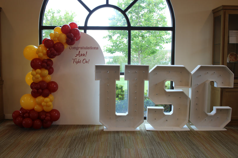 Arch Backdrop with One Garland