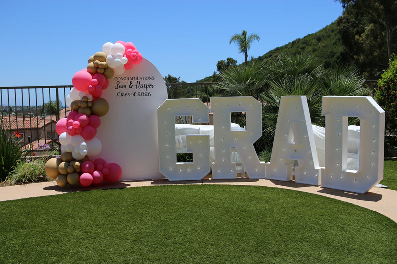 Organic Balloon Garland with Backdrop