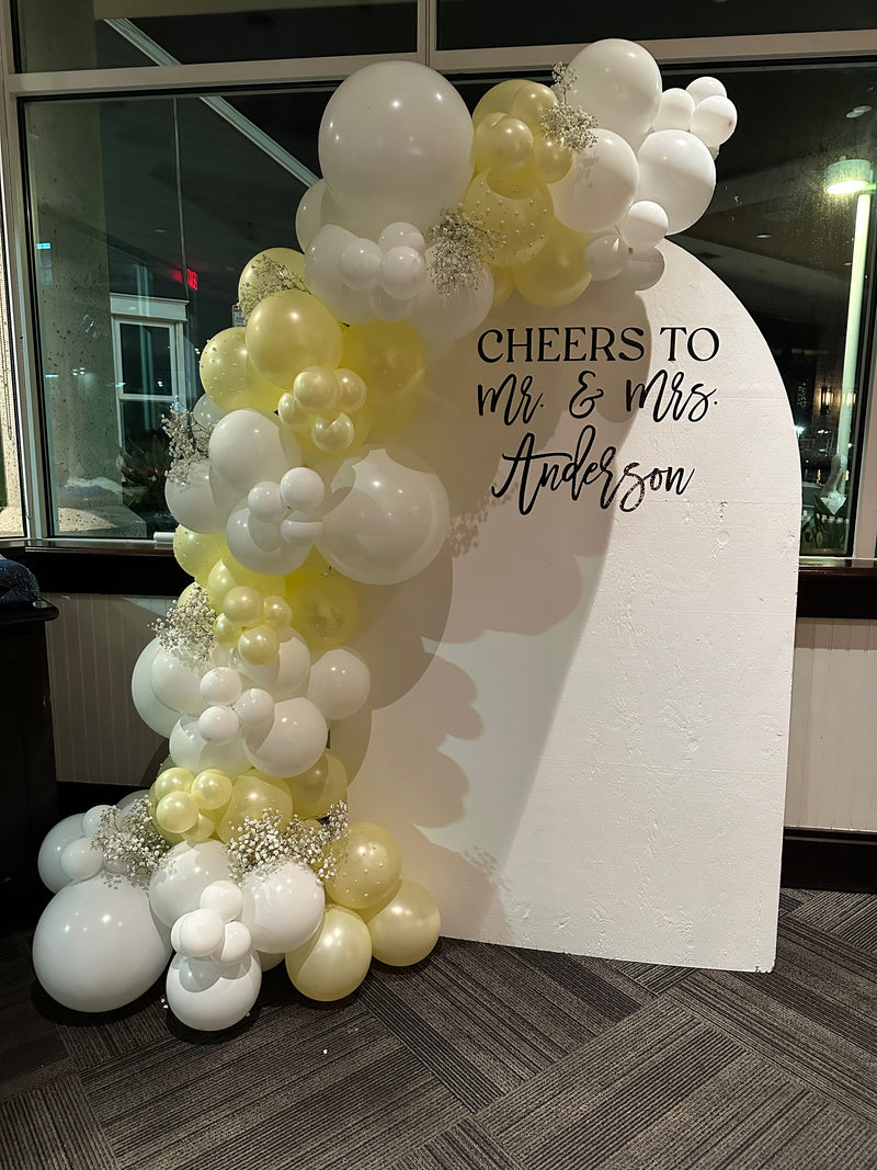 Organic Balloon Garland with Backdrop