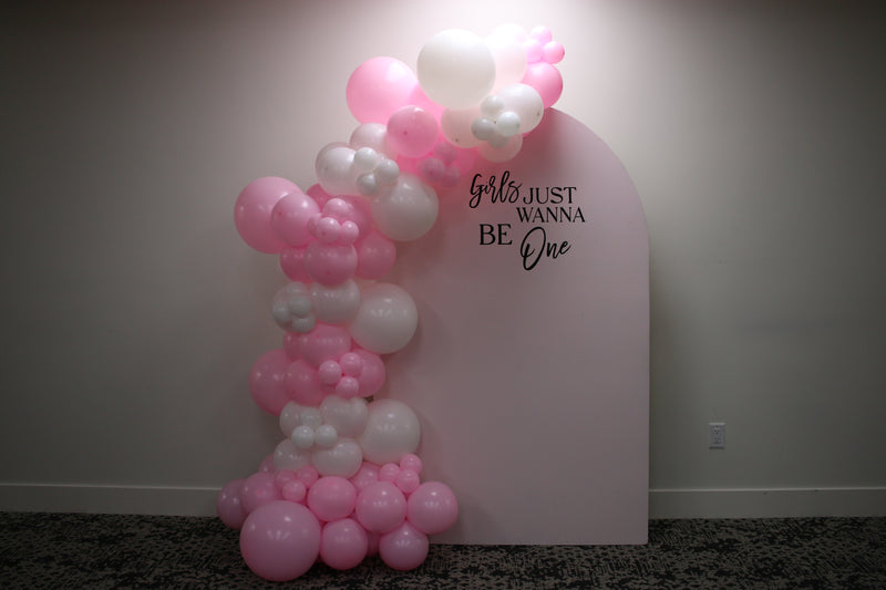 Organic Balloon Garland with Backdrop