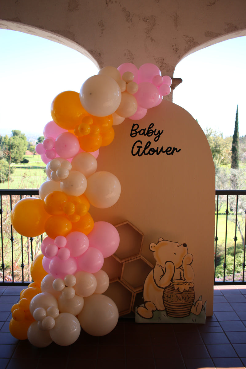 Organic Balloon Garland with Backdrop