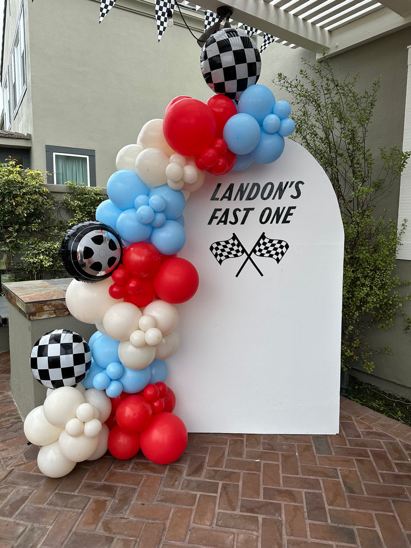 Organic Balloon Garland with Backdrop