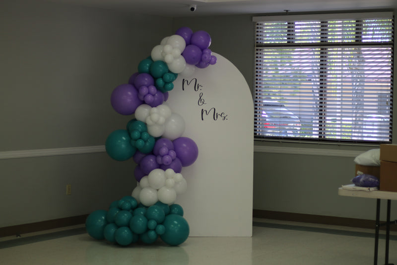 Organic Balloon Garland with Backdrop