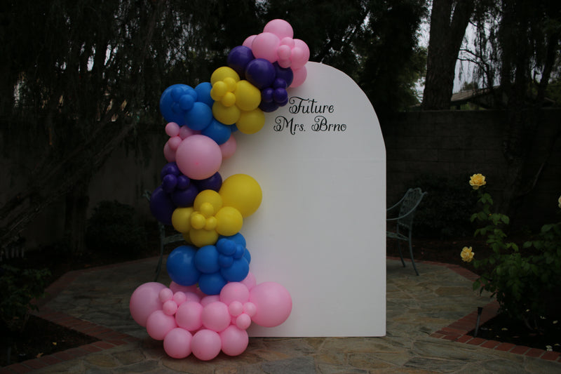 Organic Balloon Garland with Backdrop