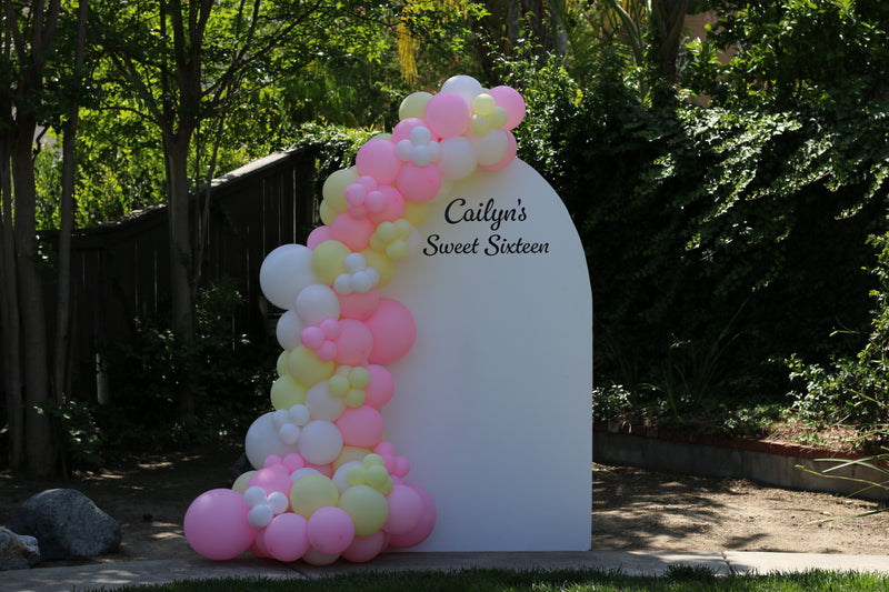 Organic Balloon Garland with Backdrop