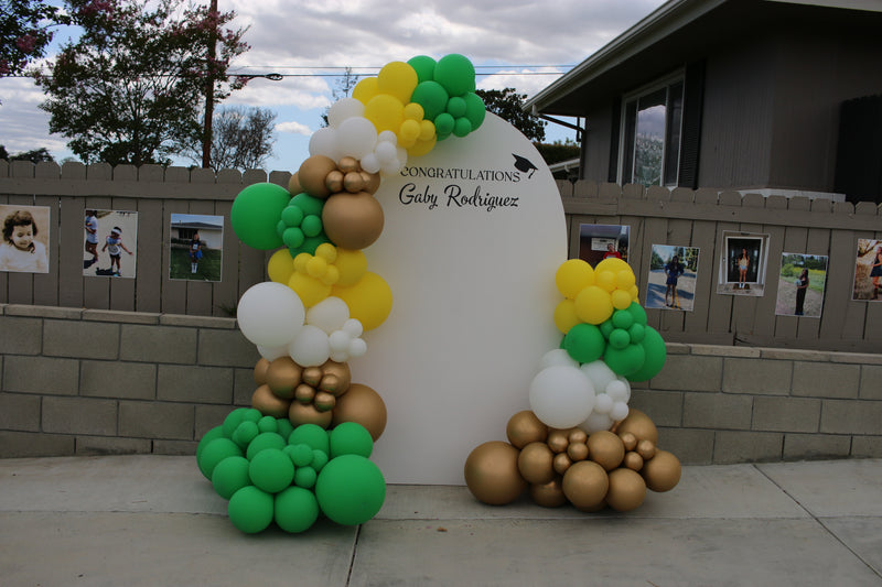 Organic Balloon Garland with Backdrop