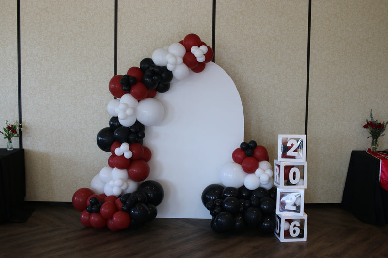 Arch Backdrop with Two Garlands