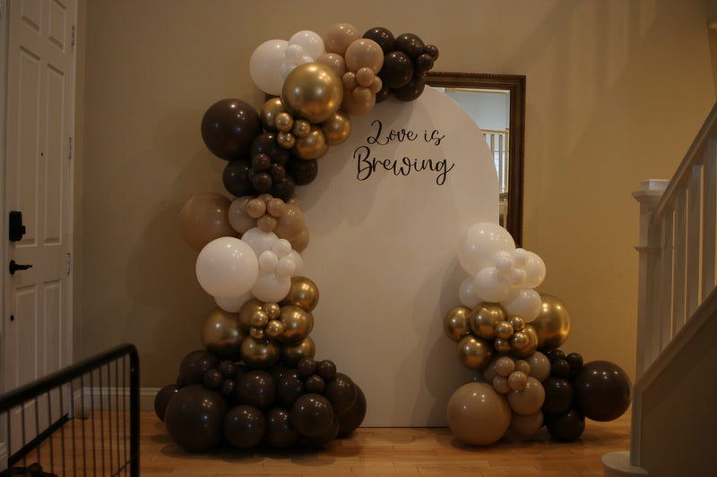 Arch Backdrop with Two Garlands
