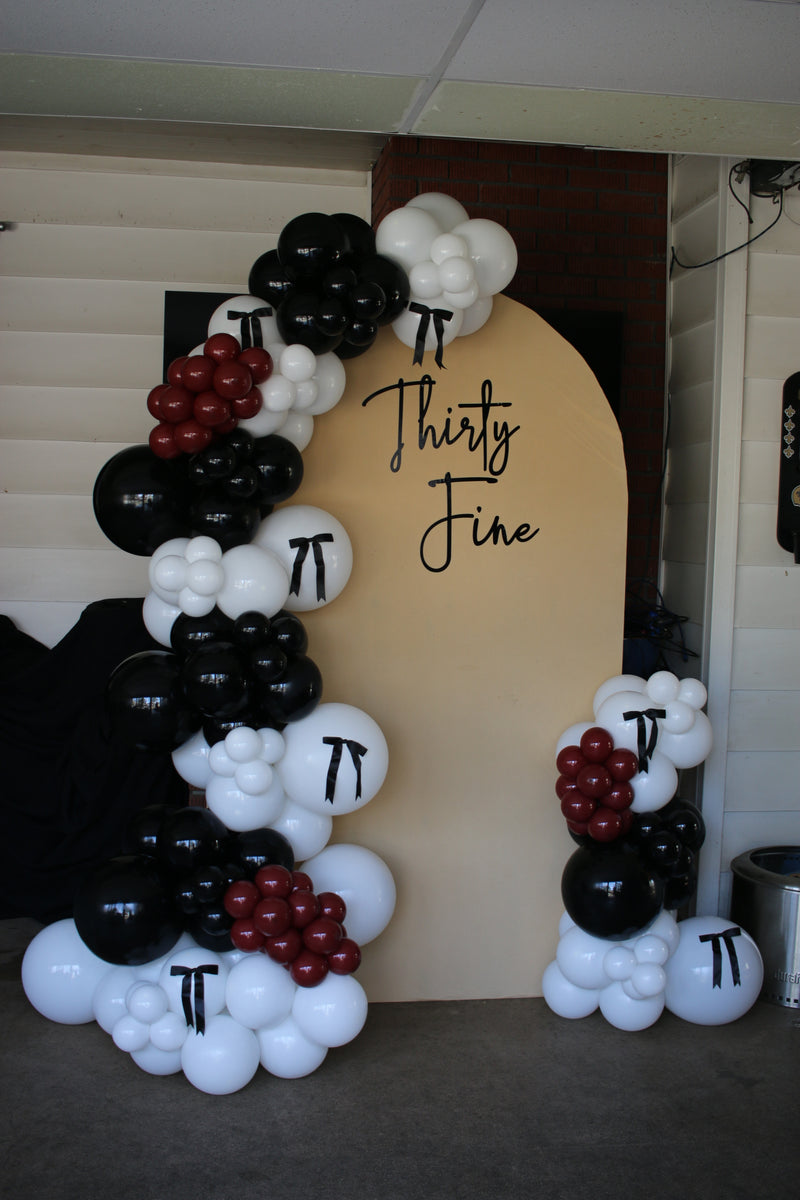 Arch Backdrop with Two Garlands