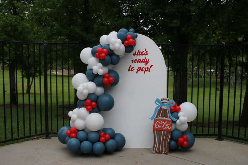 Organic Balloon Garland with Backdrop