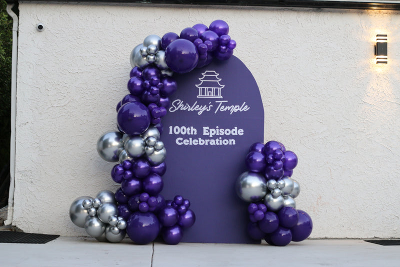 Organic Balloon Garland with Backdrop