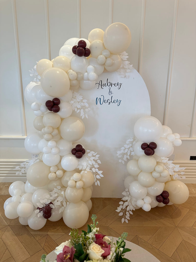 Organic Balloon Garland with Backdrop