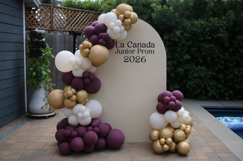 Arch Backdrop with Two Garlands