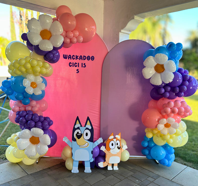 Two Arch Backdrops with Two Garlands