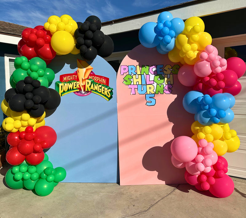 Two Arch Backdrops with Two Garlands