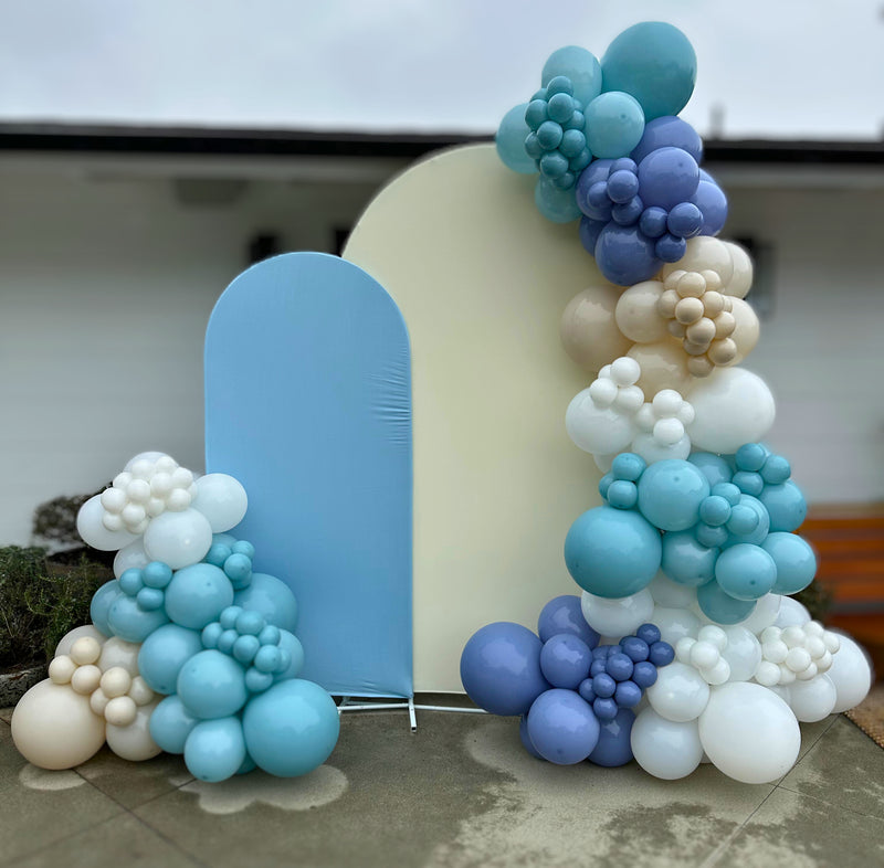 Two Arch Backdrops with Two Garlands