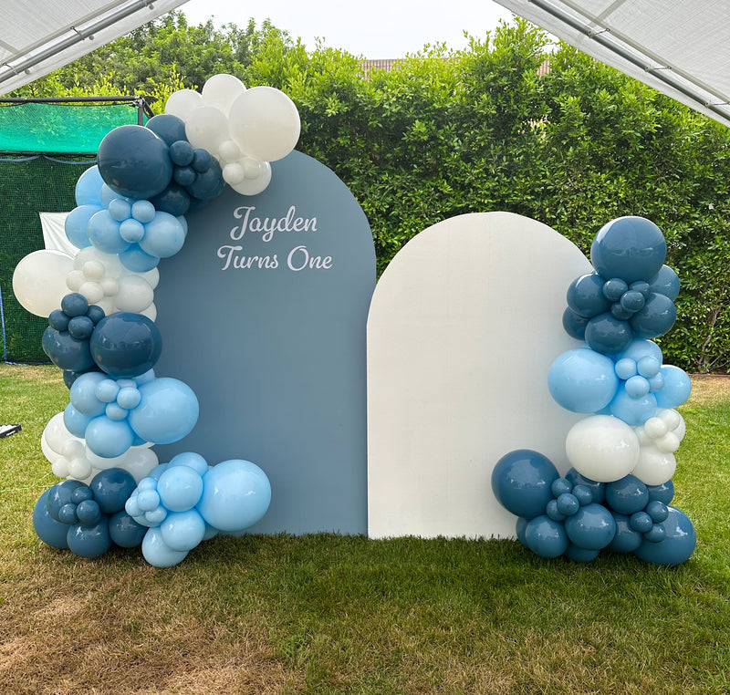 Two Arch Backdrops with Two Garlands